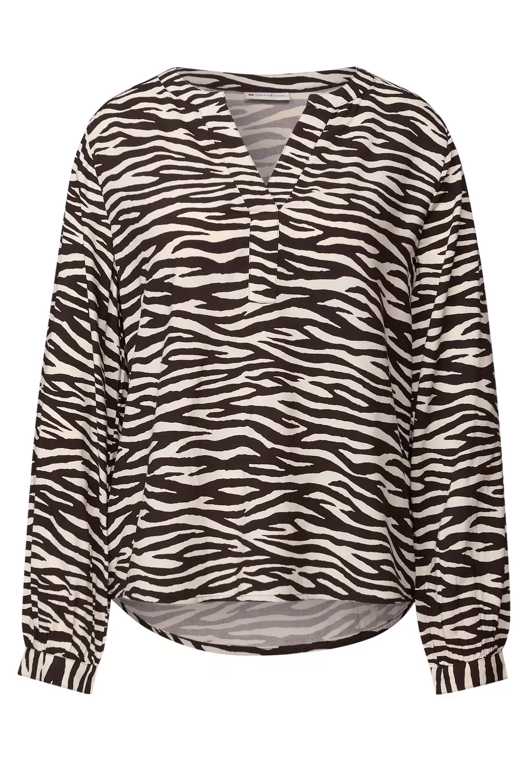 LTD QR Splitneck tunic blouse