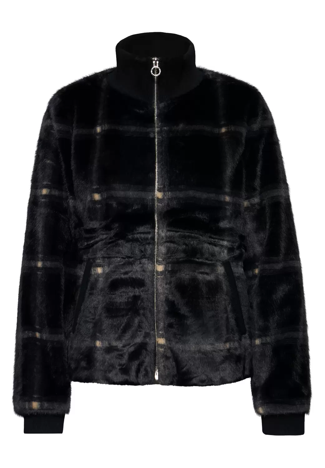 Check Fake Fur Jkt