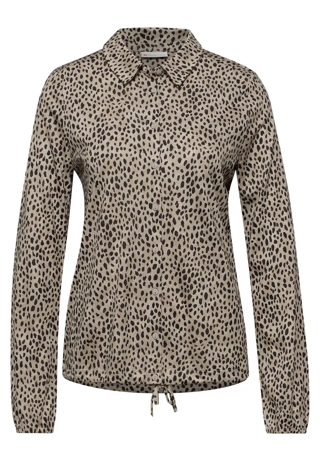 LTD QR printed jersey blouse w