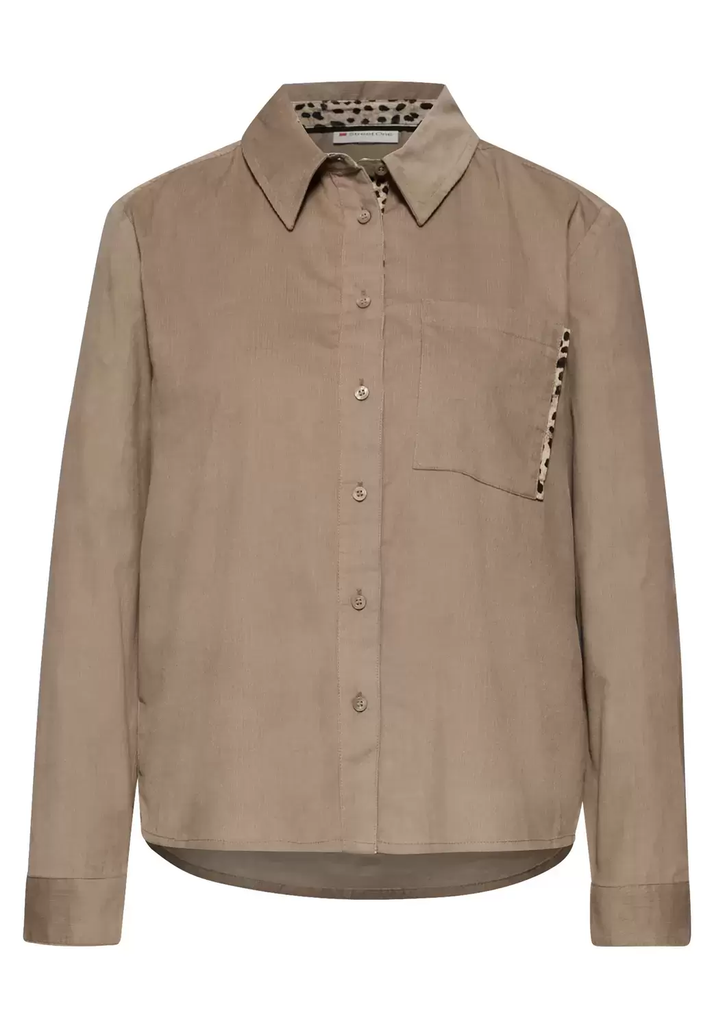 LTD QR Corduroy blouse w pipin
