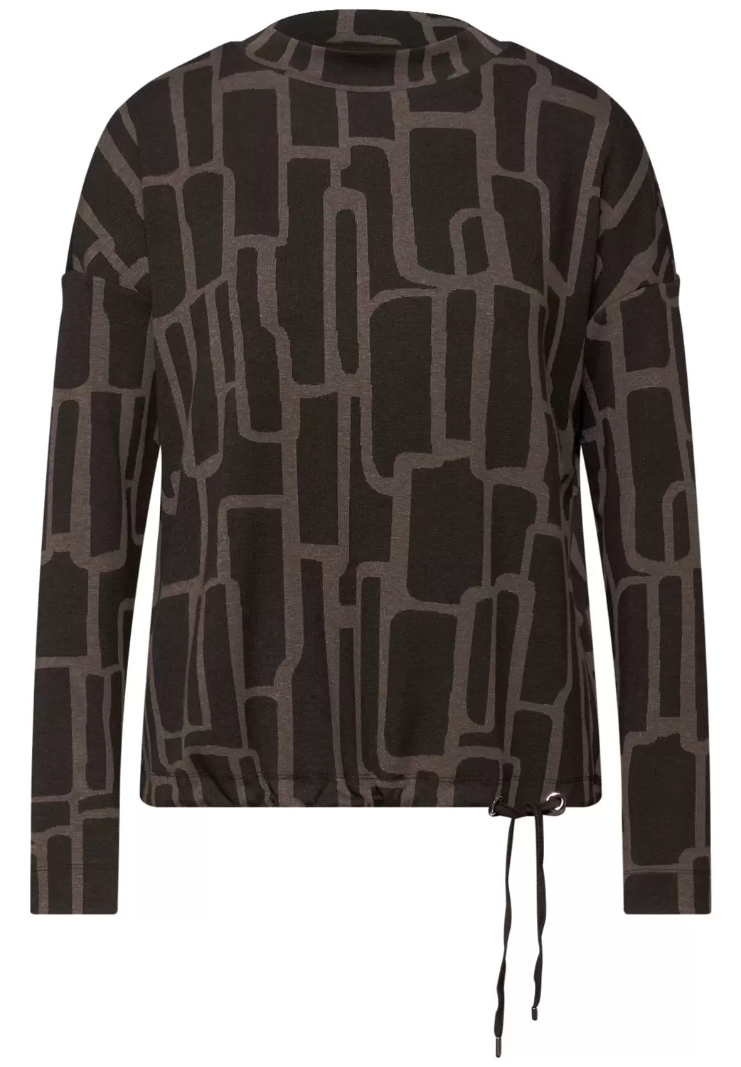 Print Shirt mit Tunnelzug