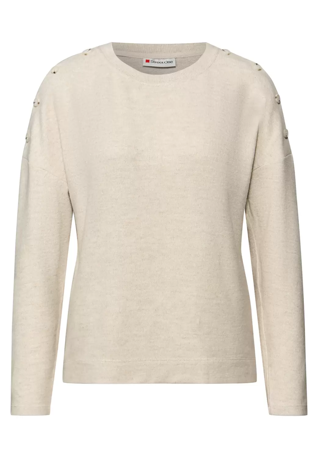LTD QR soft melange look shirt female