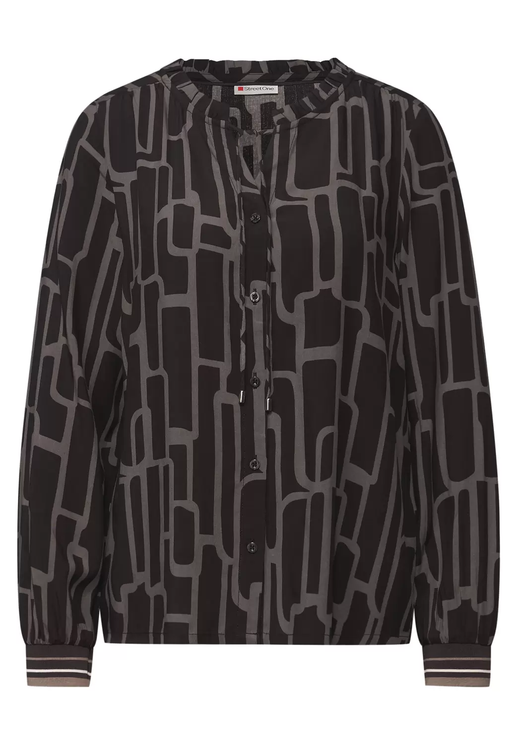 Gemusterte Tunika mit Tape