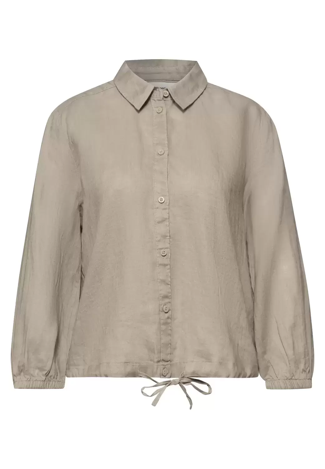 SOL_Shirtcollar blouse w gathe female