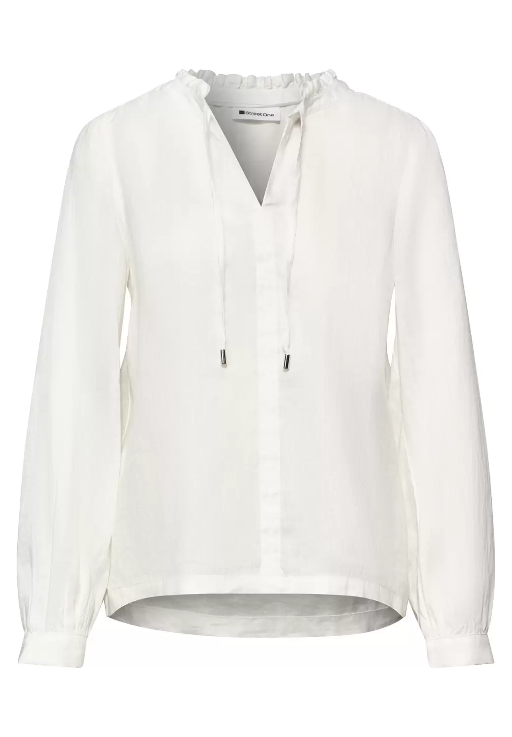 SOL_Tunic blouse w frill detai