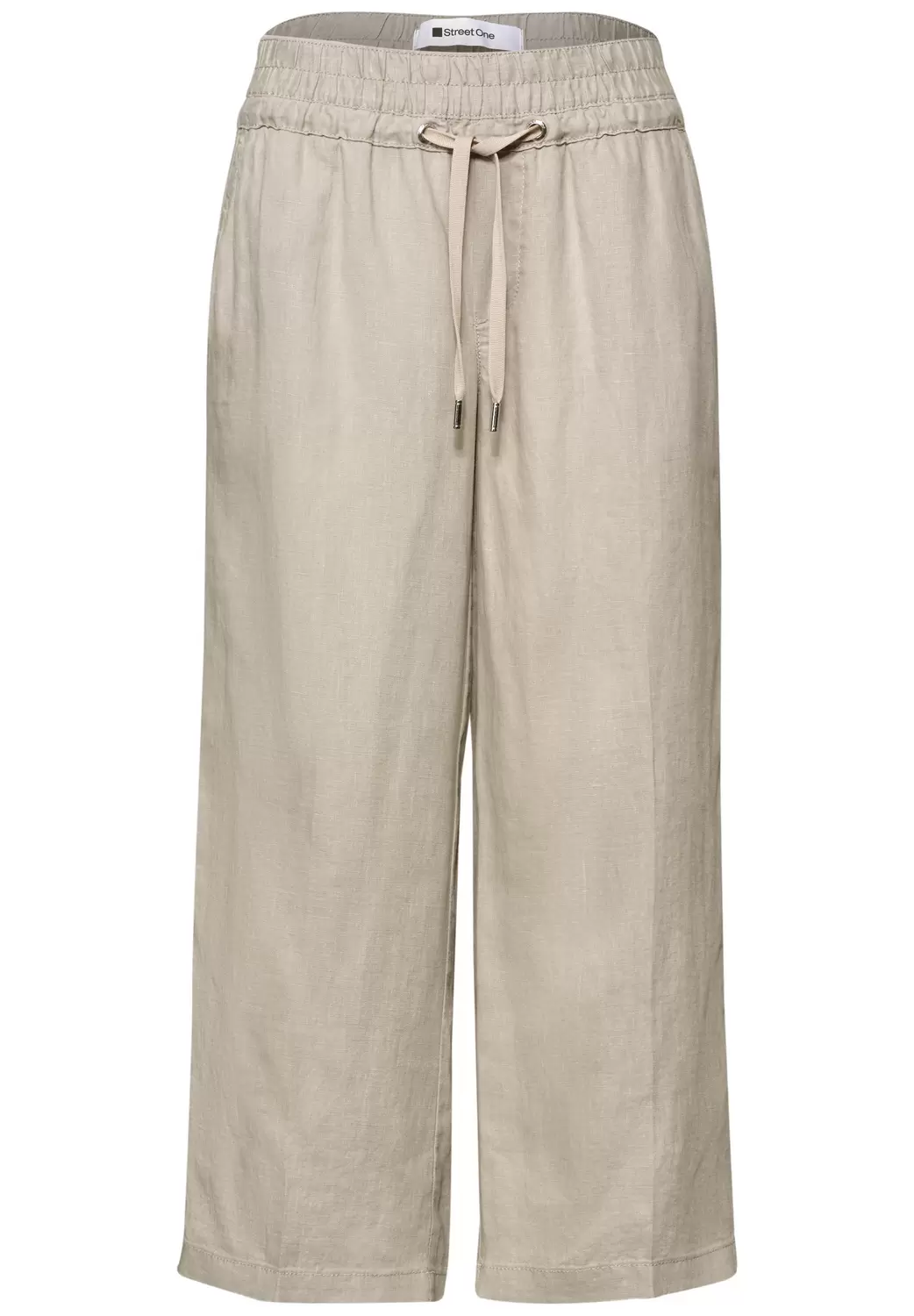 Wide Leg Hose im Loose Fit aus Leinen