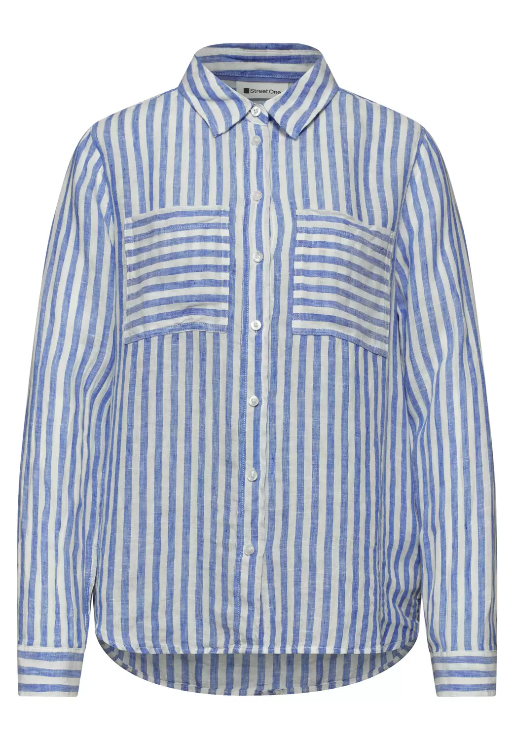 SOL_LTD QR Striped shirtcollar