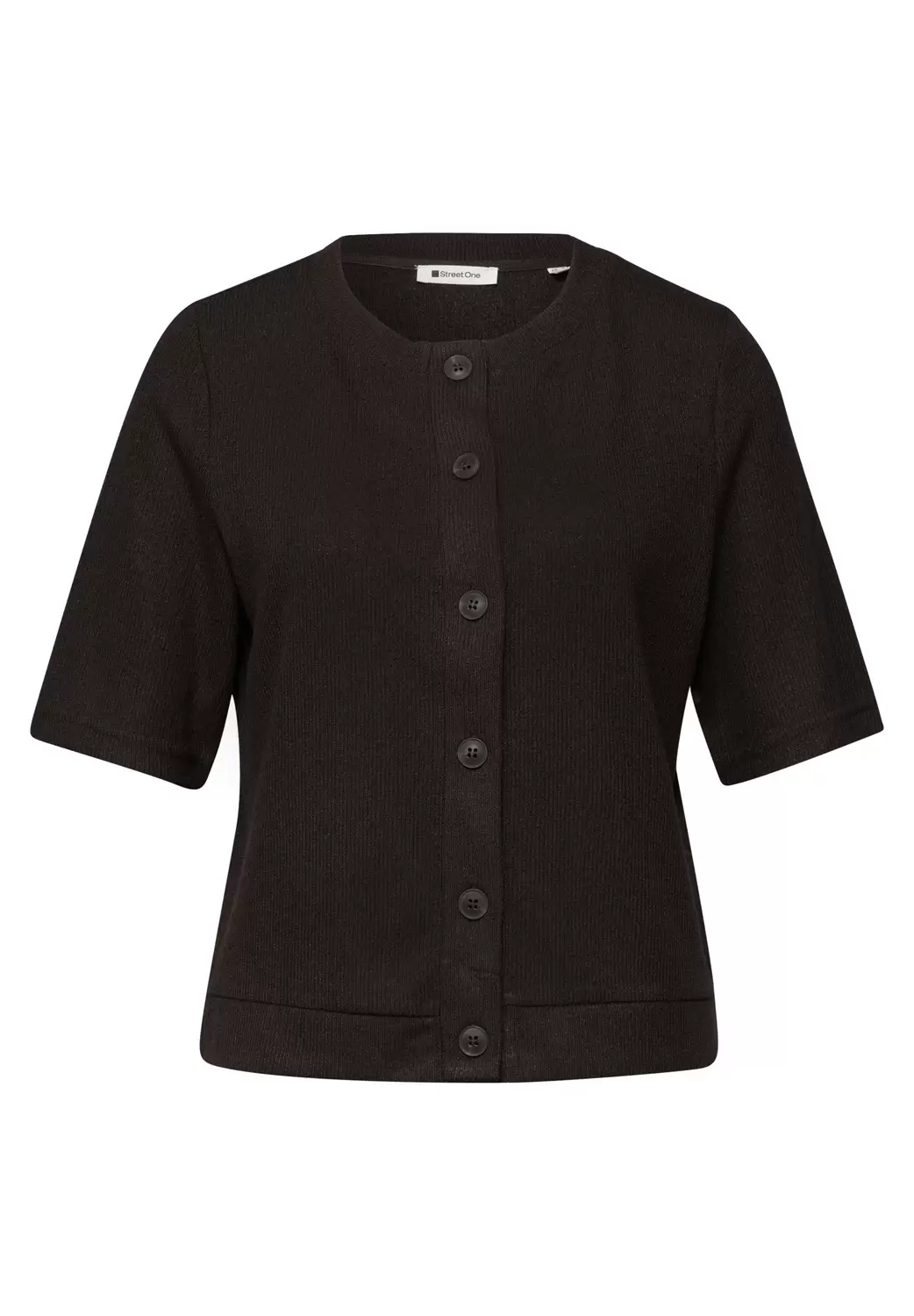 SOL_knit look short jacket female