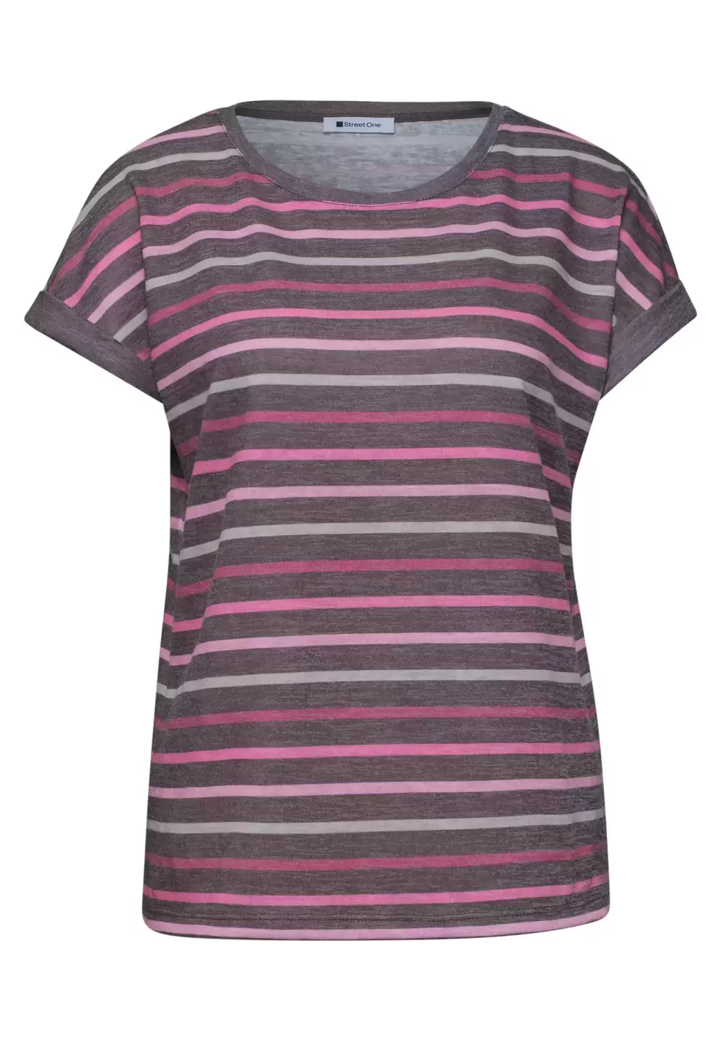 Dropped Shoulder Shirt mit Streifen