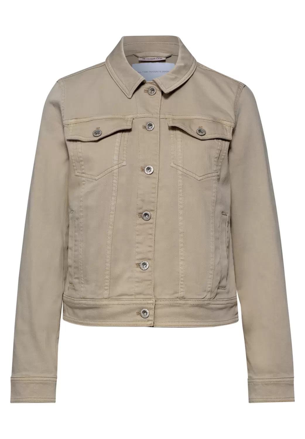 QR Style Jacket.beige washed female