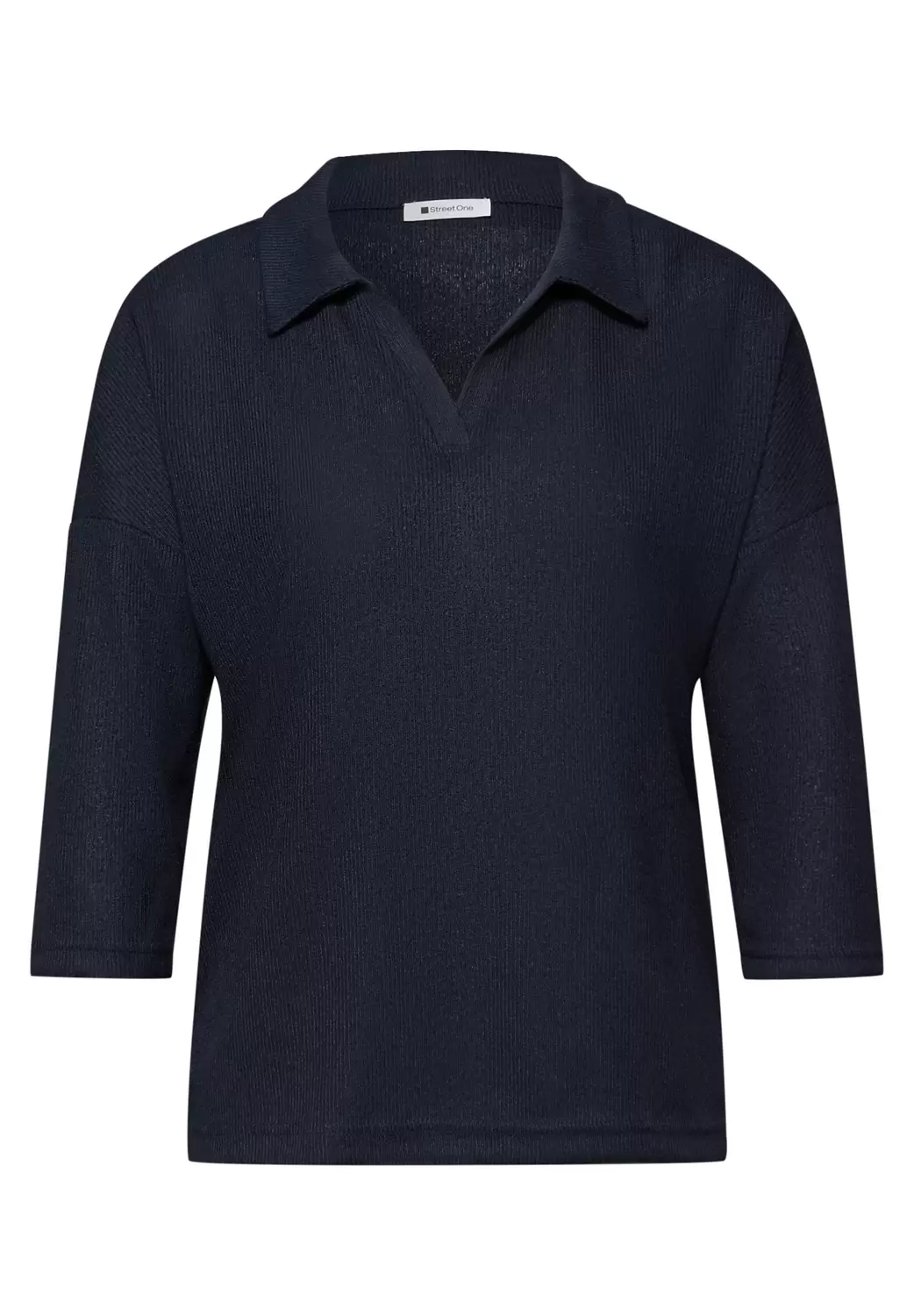 LTD QR knit look polo shirt female