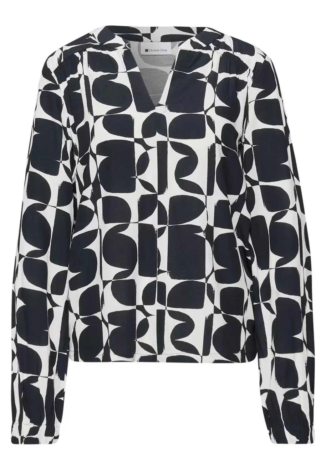 LTD QR printed mat-mix shirt w