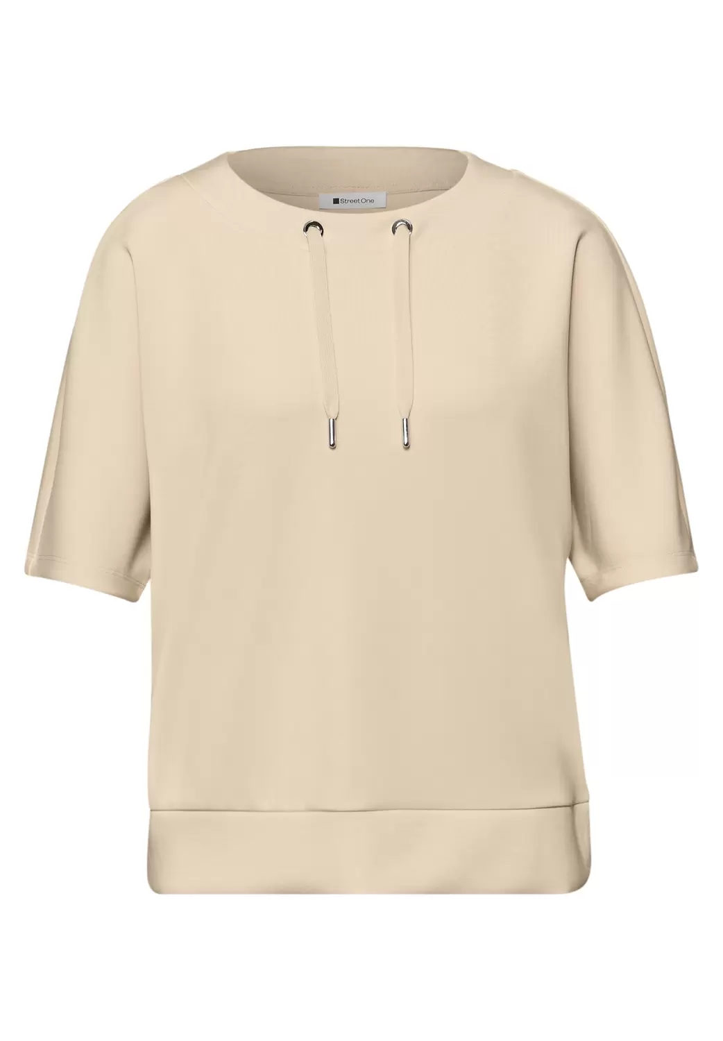 LTD QR silk look shirt w.draw