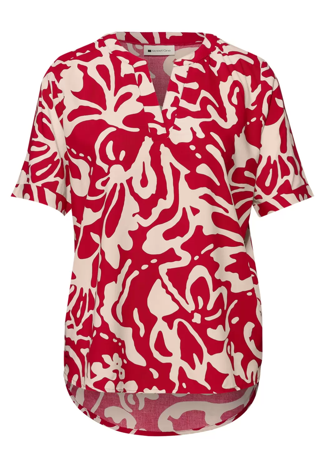 LTD QR Splitneck blouse w turn female