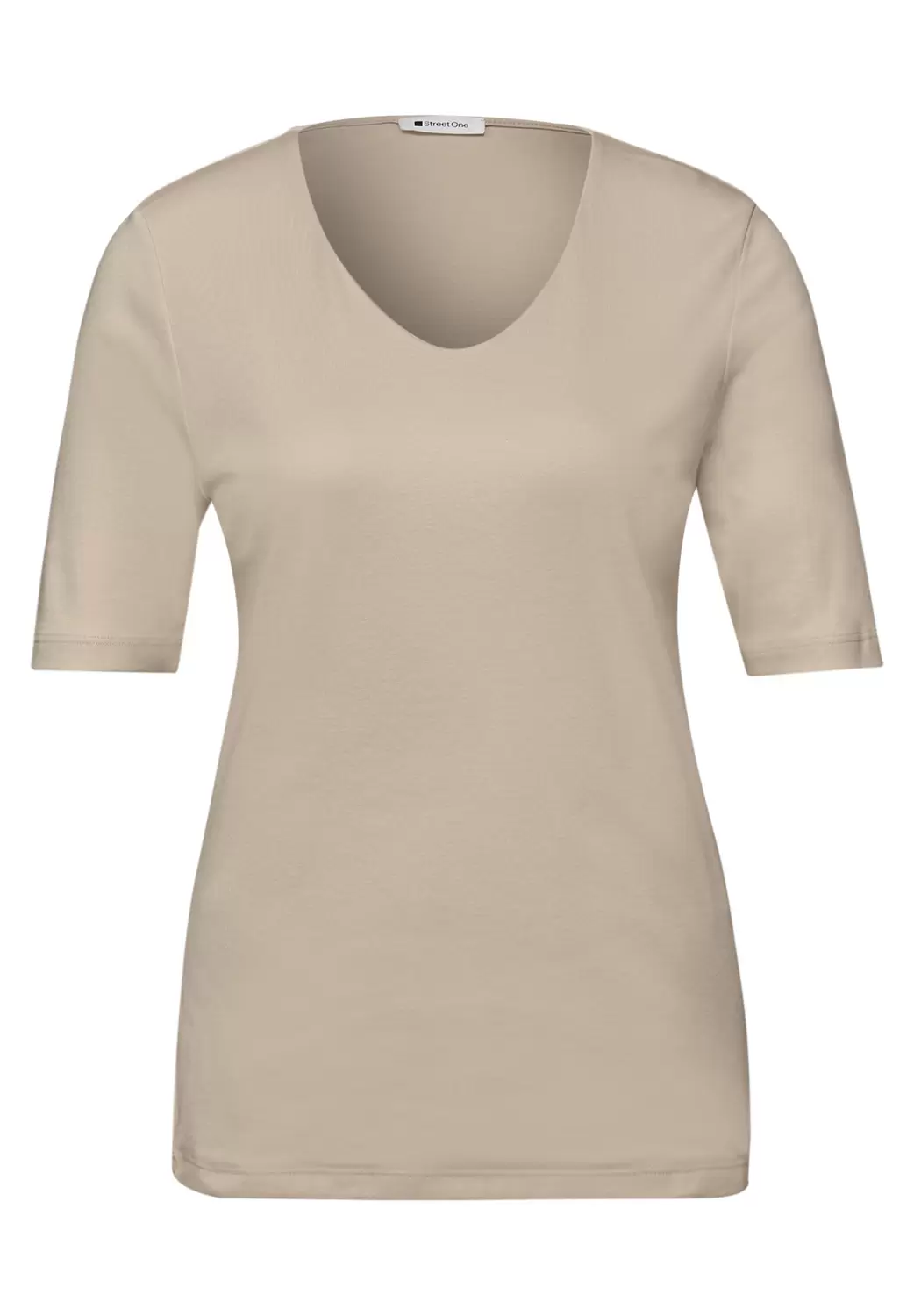 Basic T-Shirt mit blickdichter Front