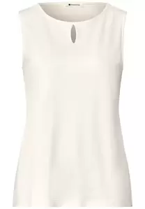 Top mit Rundhals und Cut-Out-Detail