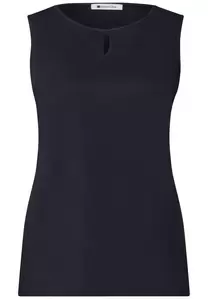 Top mit Rundhals und Cut-Out-Detail
