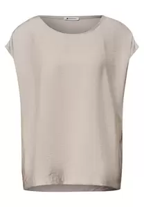 Dropped Shoulder Blusenshirt mit Rundhals