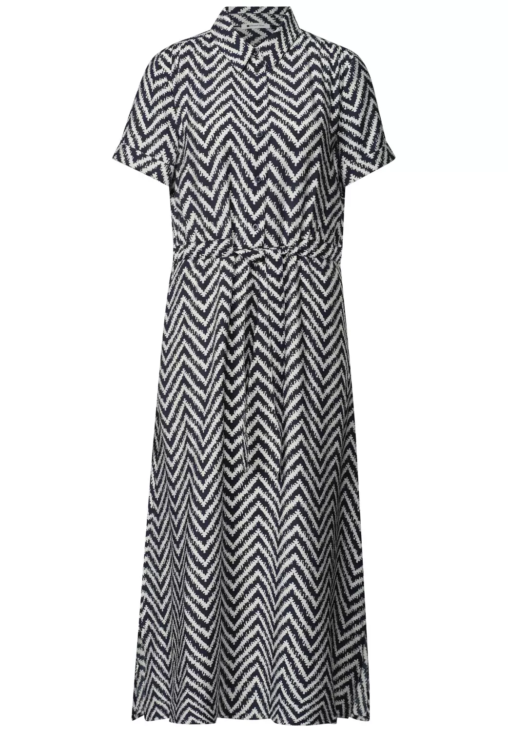 EOS_Maxi Viscose Shirt Dress_A female