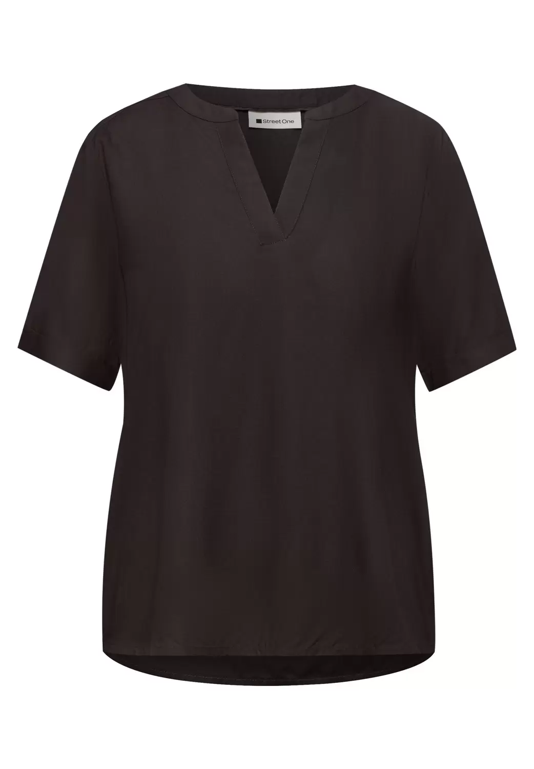QR Splitneck blouse w turn-up female
