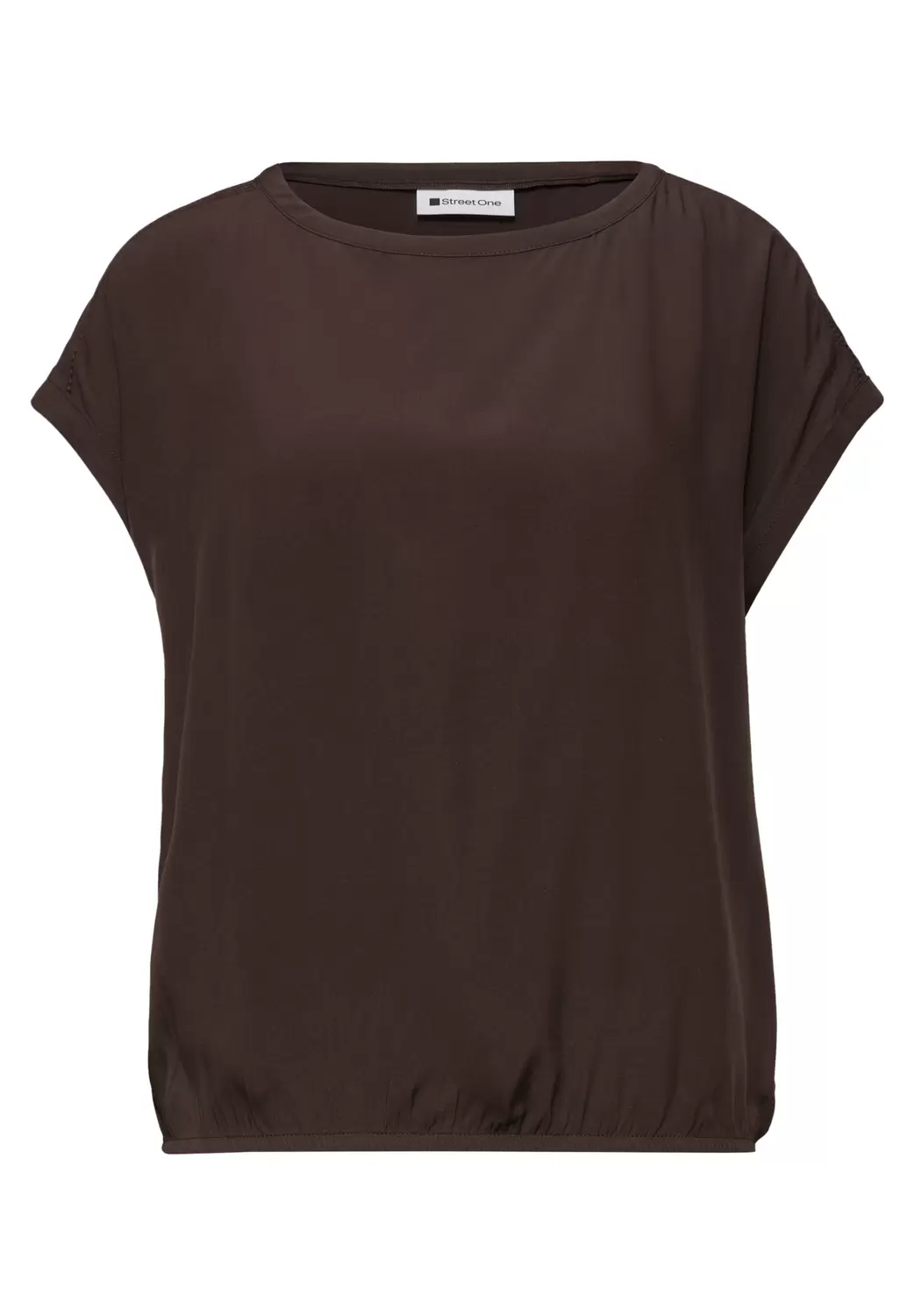 Roundneck shirtblouse w tape d