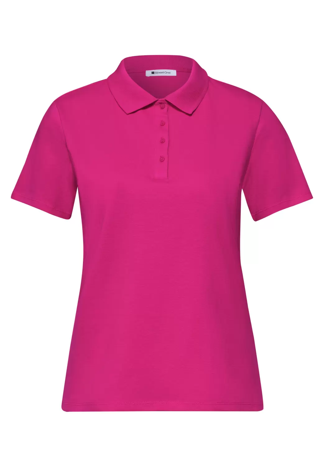 Rib polo shirt female