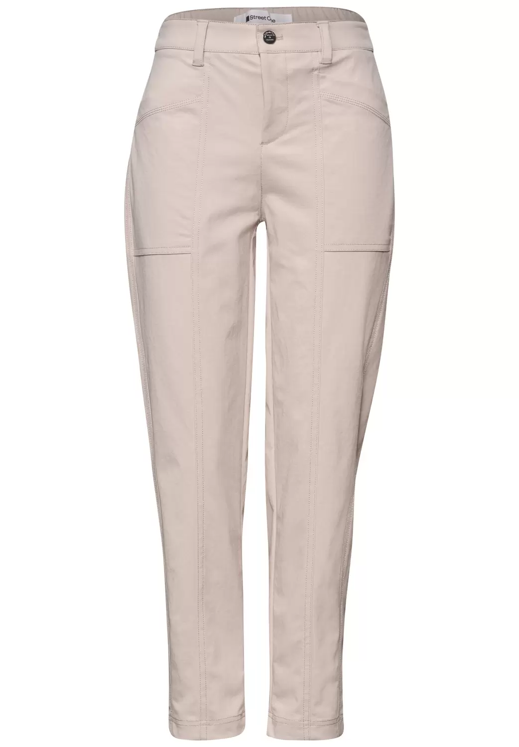 High Waist Barrel Leg Hose im Casual Fit