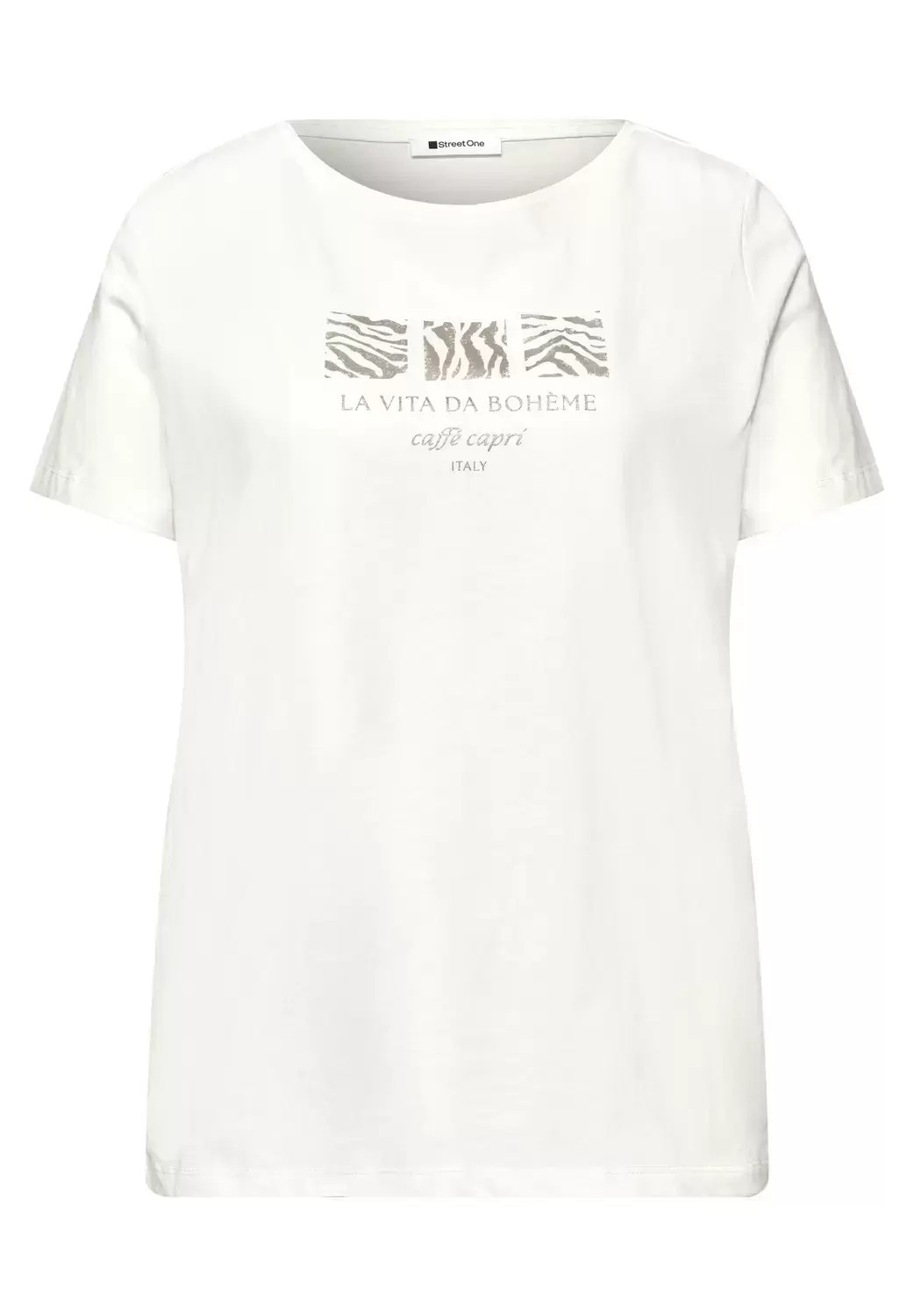 LTD QR basic pearl print shirt