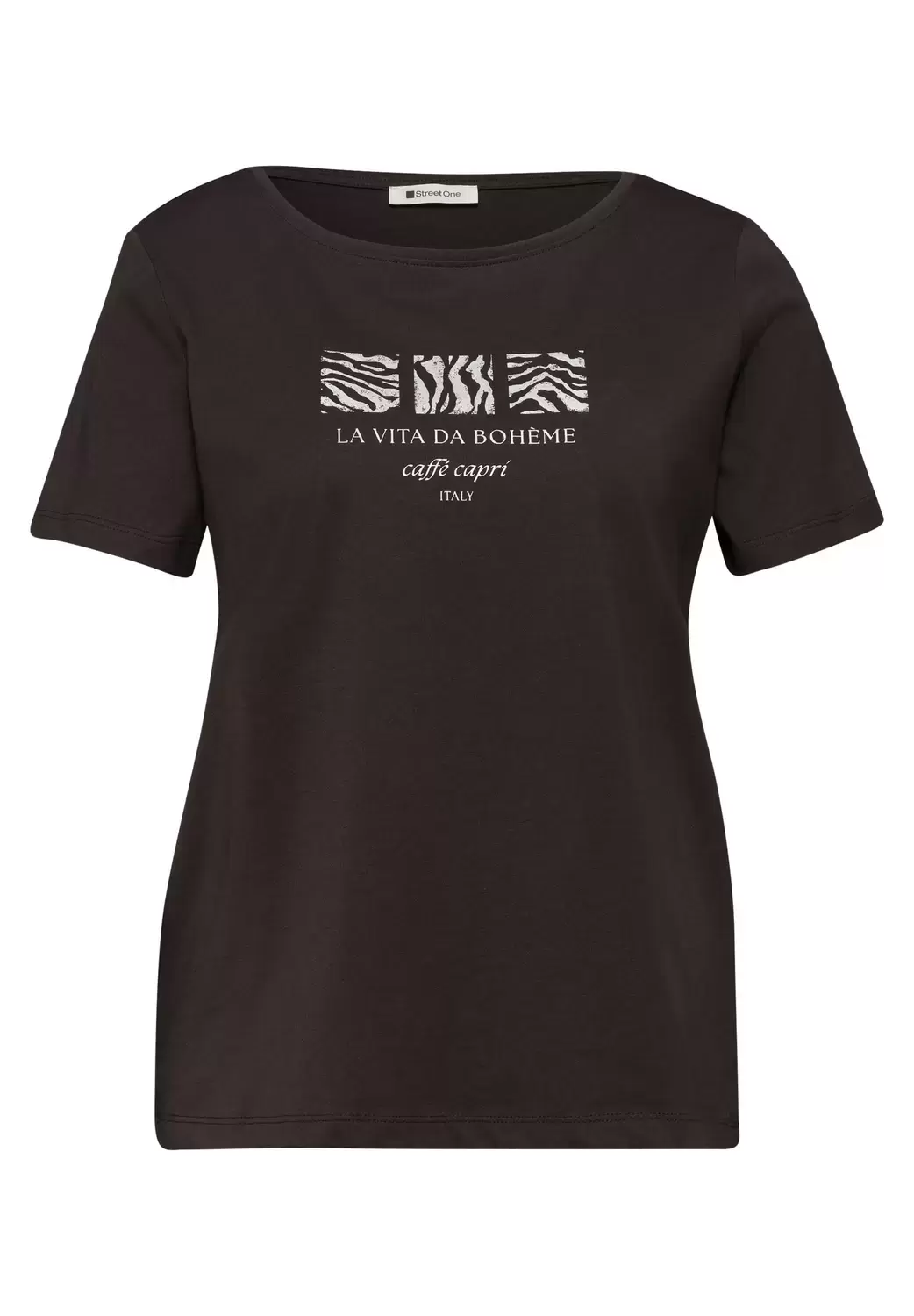 LTD QR basic pearl print shirt