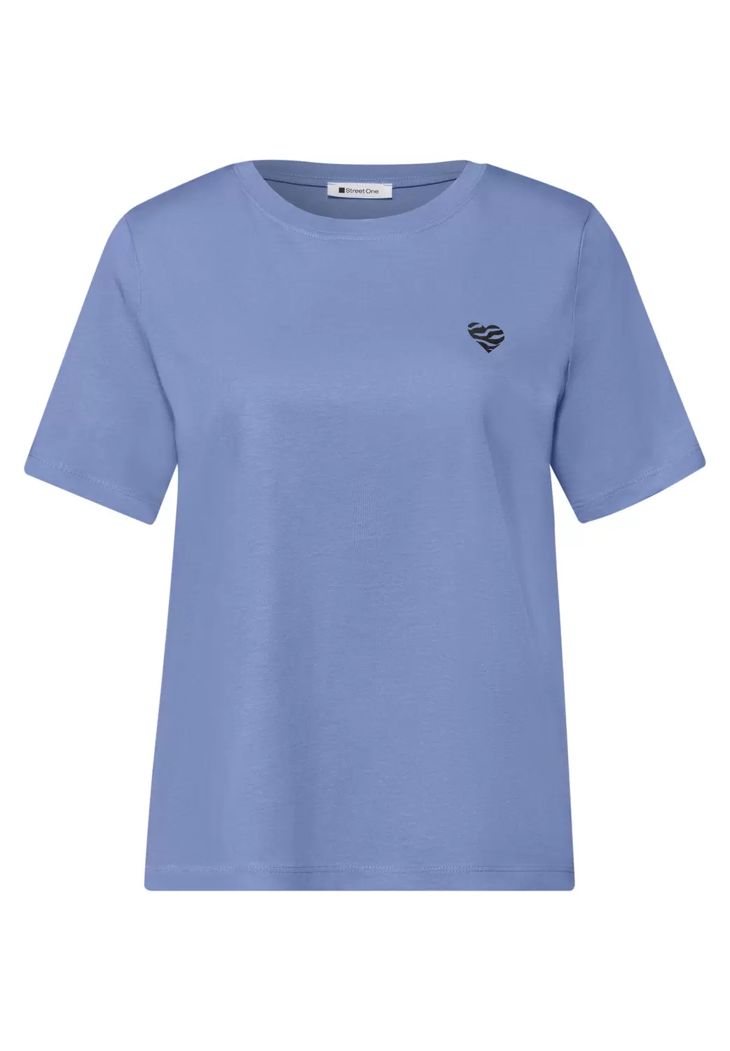 T-Shirt mit Rundhals und Herzdetail