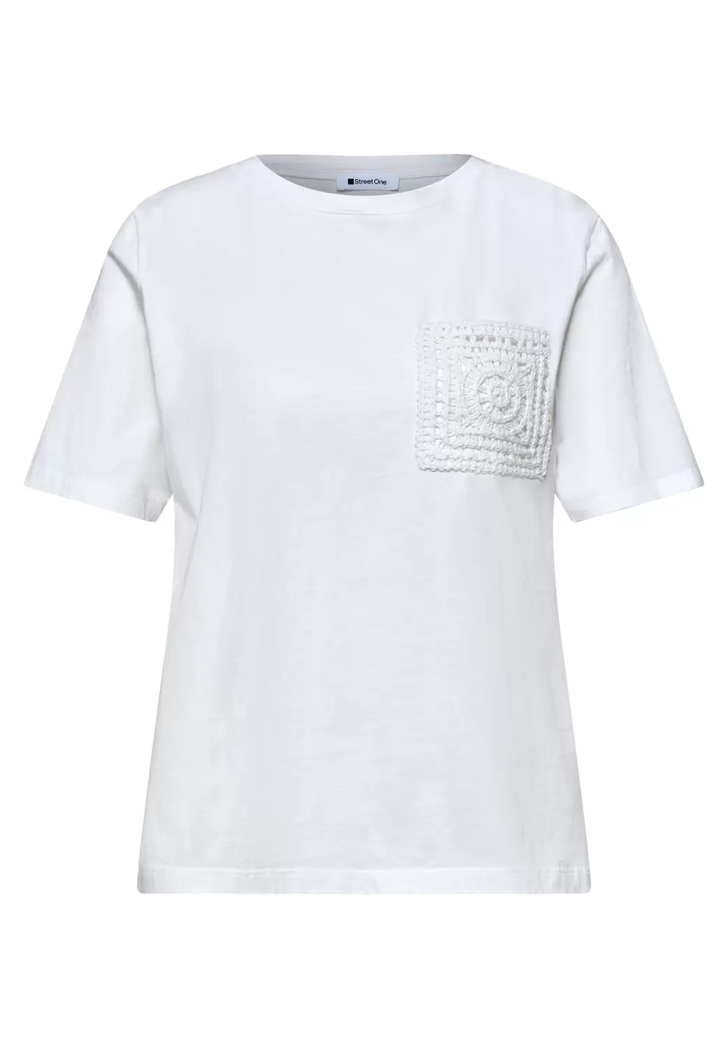 shirt w.crochet pocket