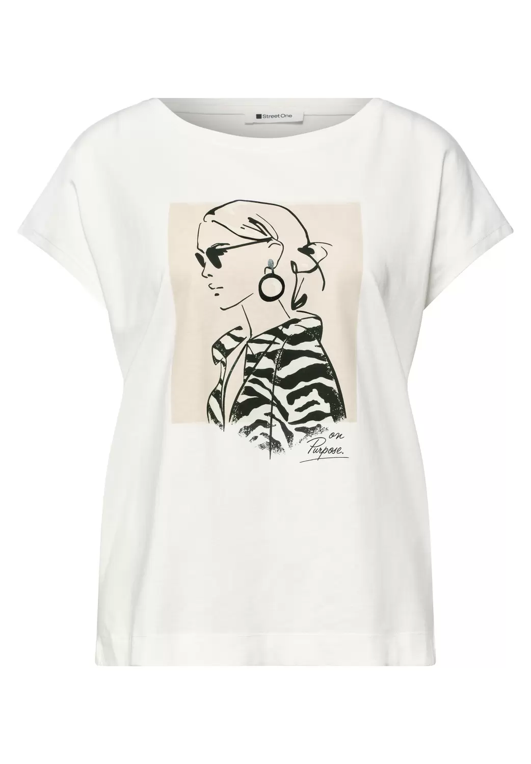 Lady print shirt female