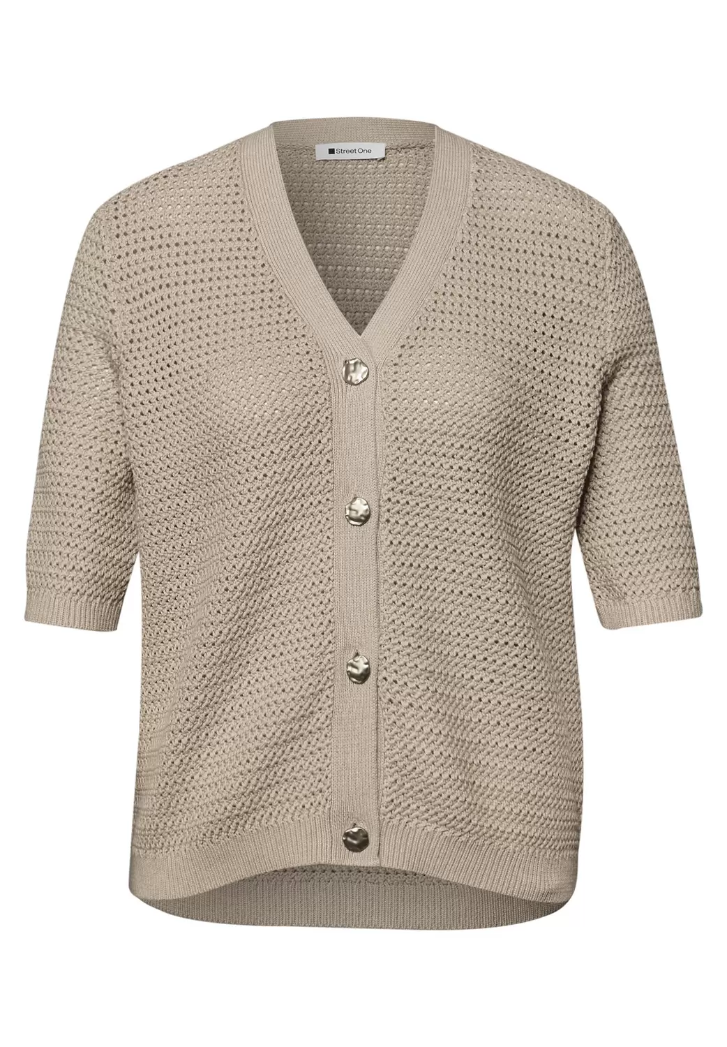 v-neck cardigan structure