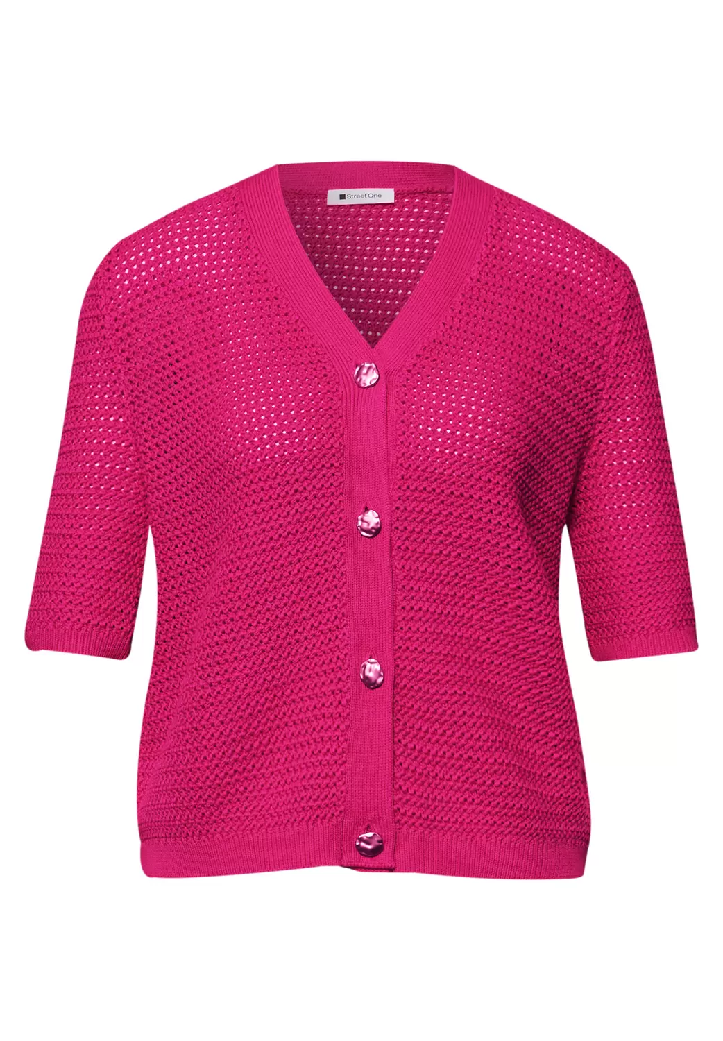 v-neck cardigan structure