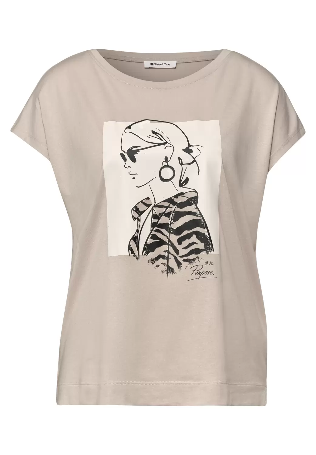 Lady print shirt female