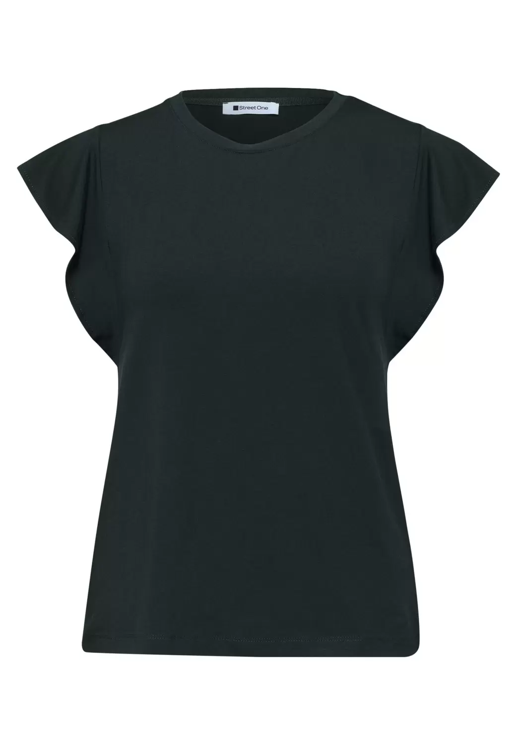 Shirt mit Rundhals und Volantärmeln