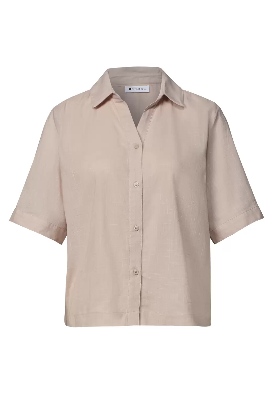 LTD QR buttoned shirtcollar bl
