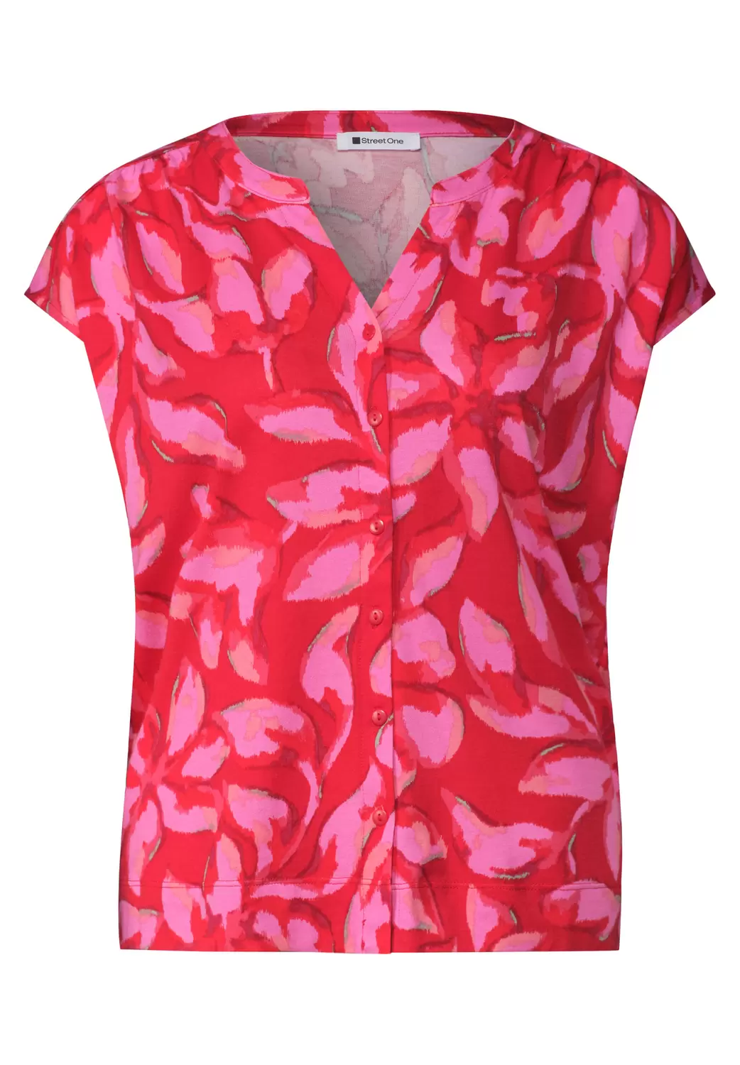 LTD QR printed shirt w.button female