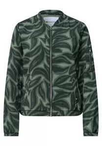 Blouson mit Zipper und Print