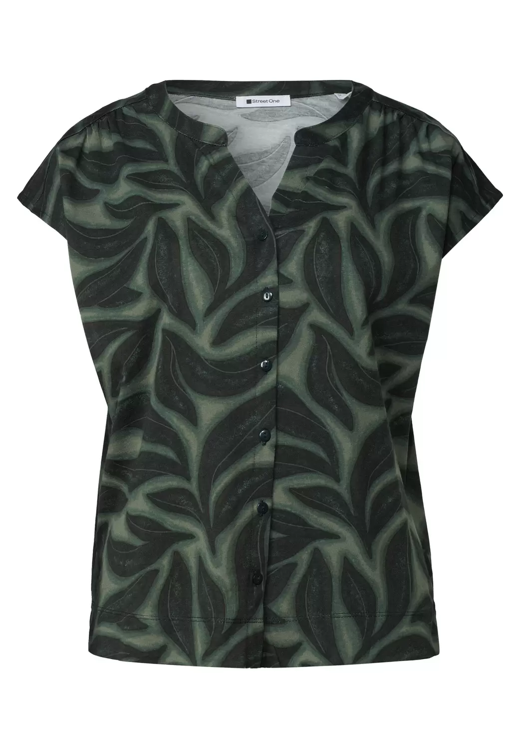 LTD QR printed shirt w.button female