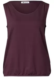 Top aus Jersey mit Elastiksaum