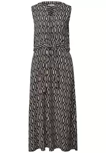 Midi-Kleid mit Split Neck und Zipper