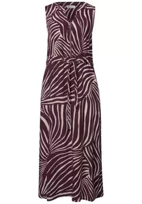 Midi-Kleid mit Split Neck und Zipper