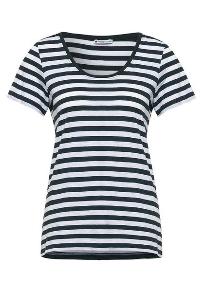 T-Shirt mit Streifen Muster