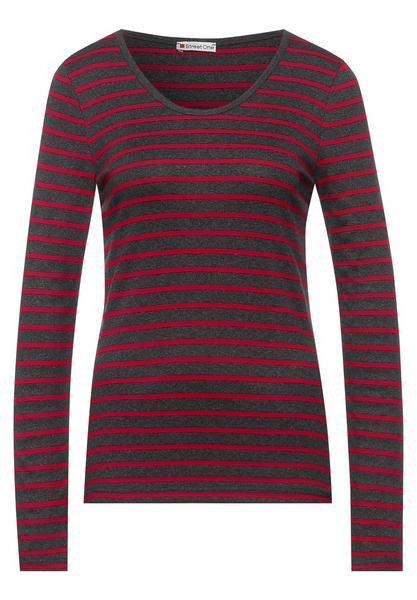 Shirt in Feinripp Optik