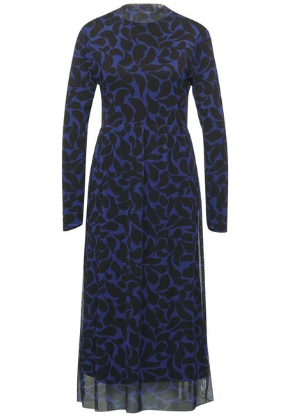 Printed Mesh Dress_Midi_L124