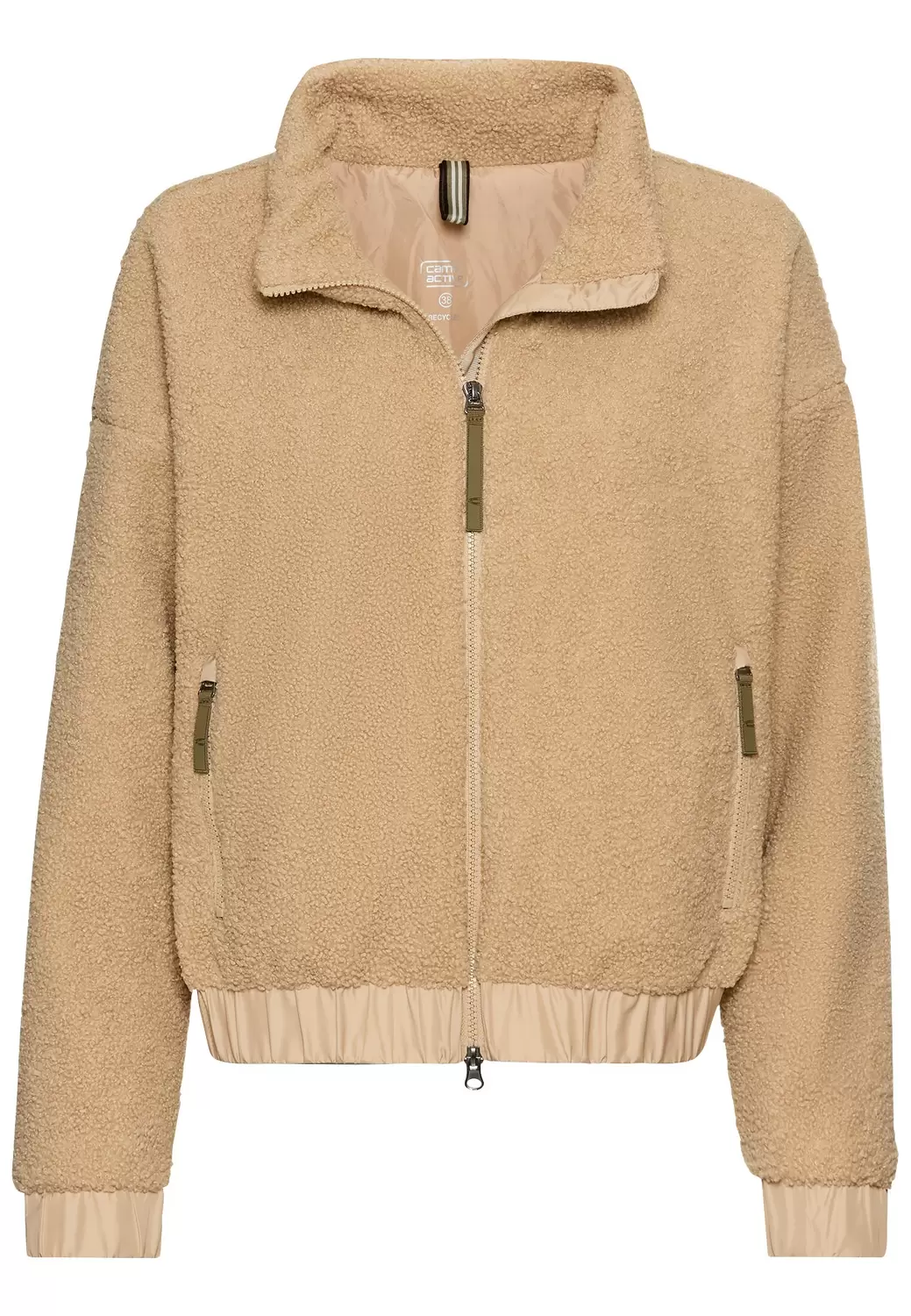 Teddy Blouson mit Stehkragen und 2-Wege-Reißverschluss
