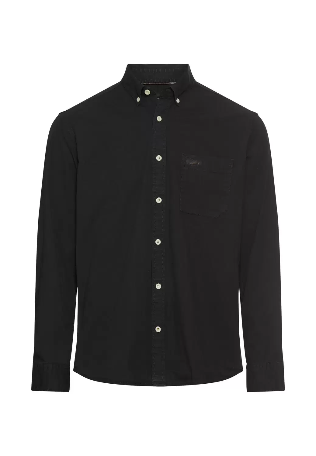 Langarmhemd mit Button-Down Kragen