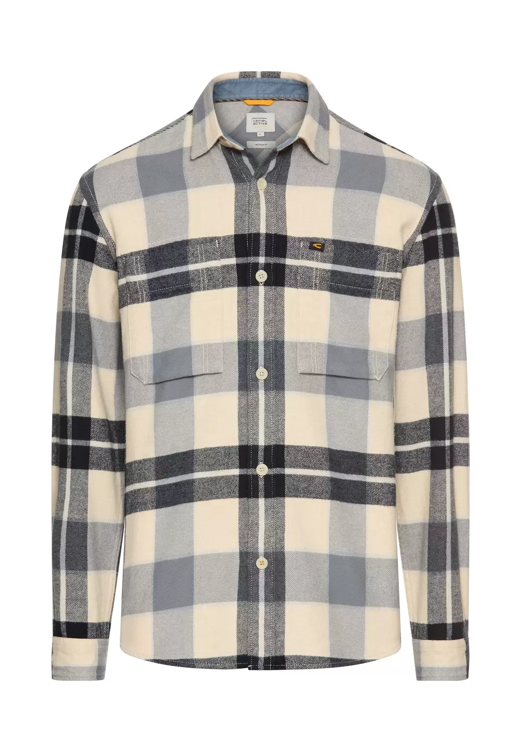 Flanellhemd mit Kontrastdetails und Brusttaschen