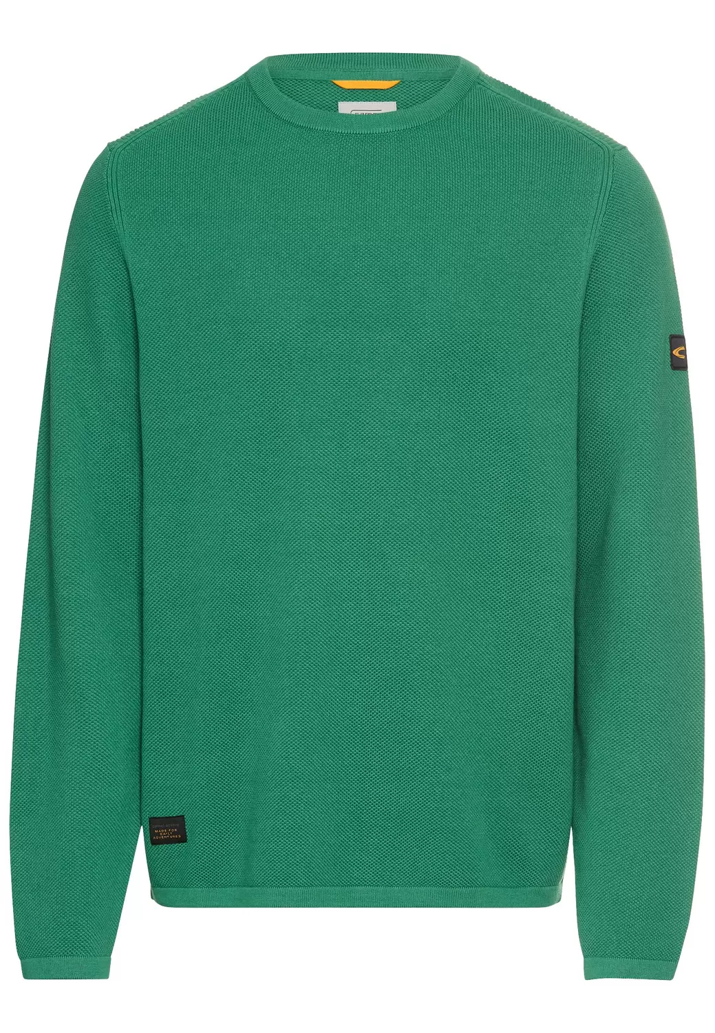 Baumwollpullover mit strukturiertem Oberflächendesign